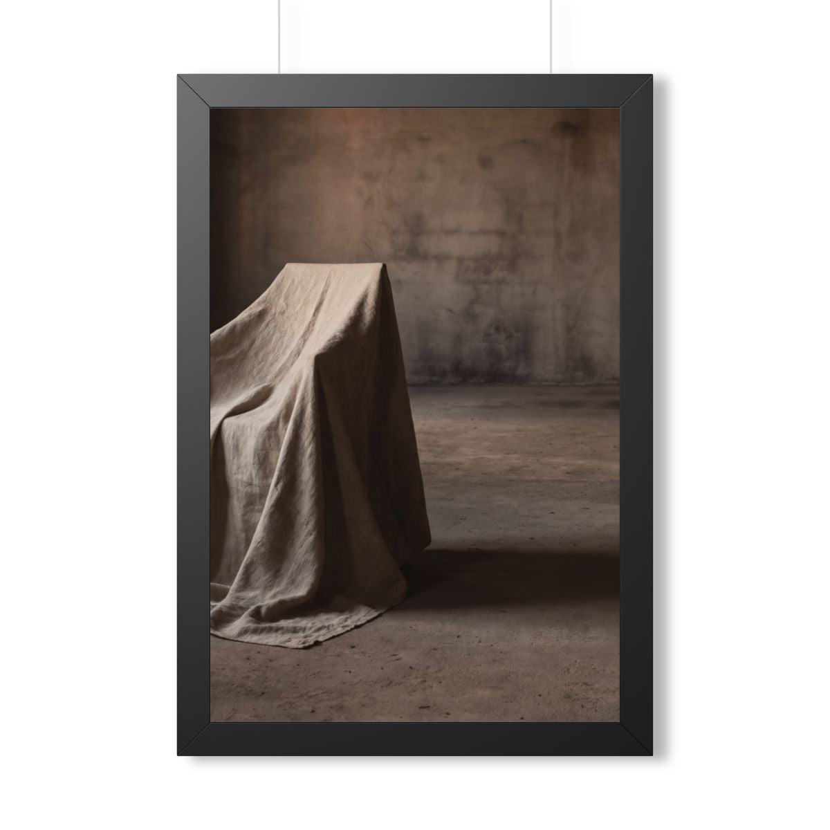 Framed Vertical Poster - Draped Silence Still Life Art... |...