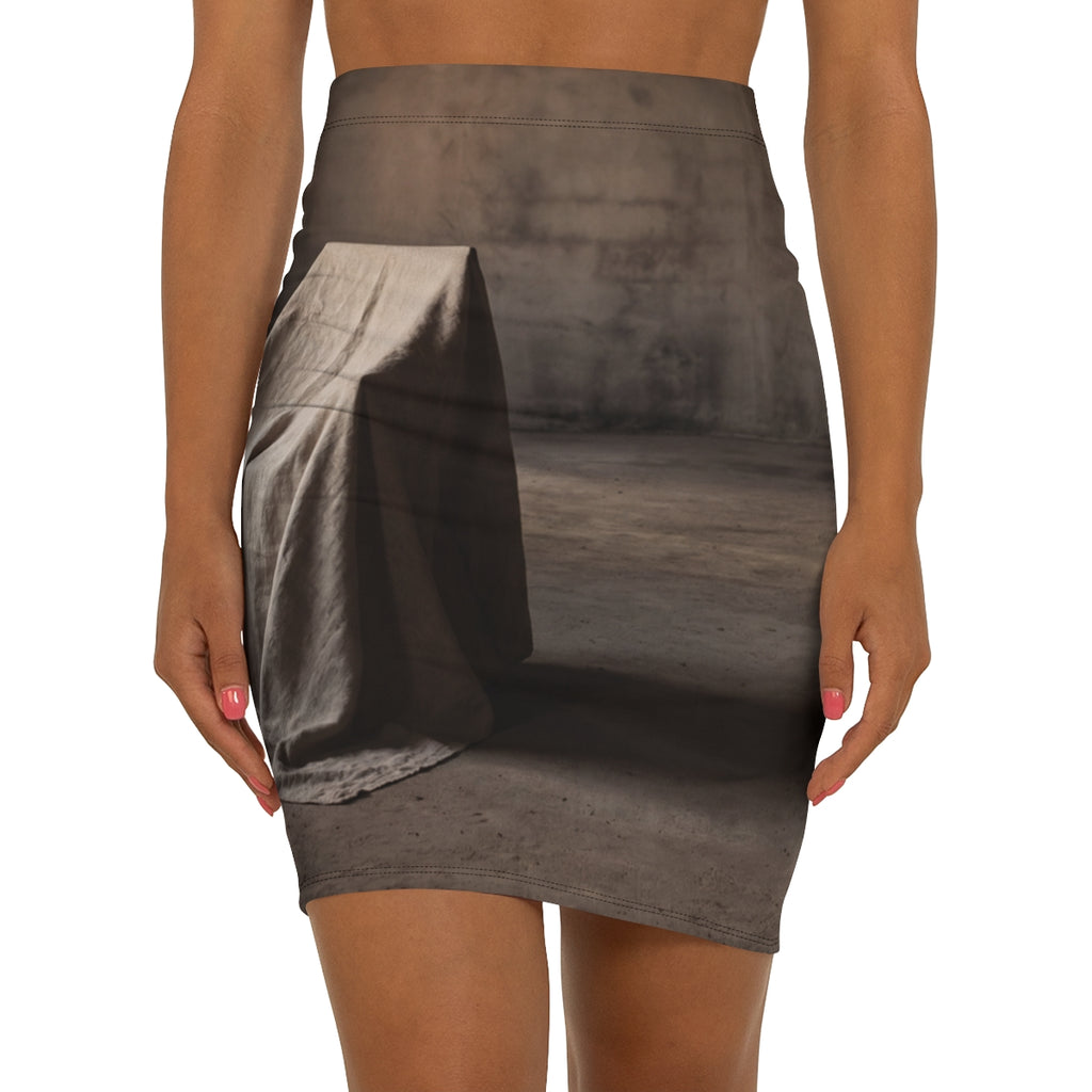 Women's Mid-Waist Pencil Skirt - Art Form