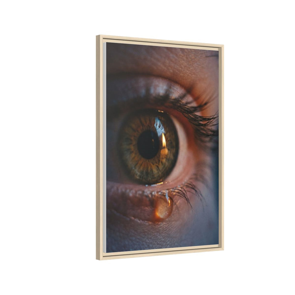 Matte Canvas, Framed - Luminous Tear