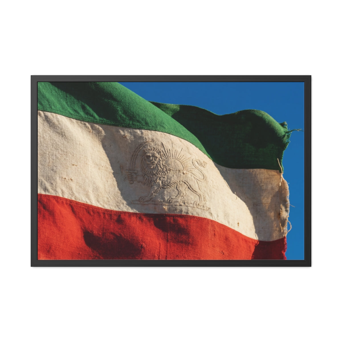 Framed Wall Art - Heritage Flag — Landscape