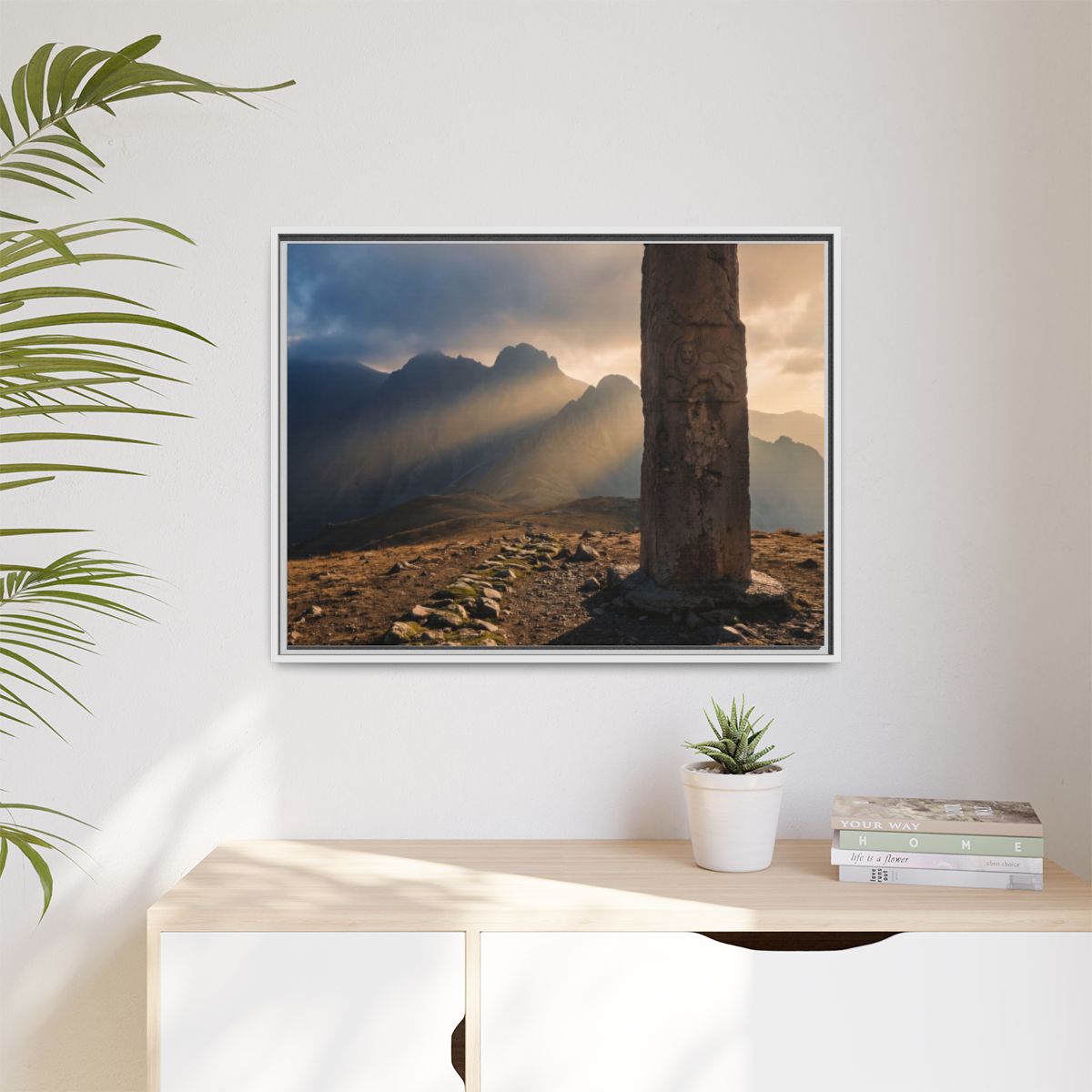Matte Canvas, Framed - Mystic Monolith Ancient Persian... |...