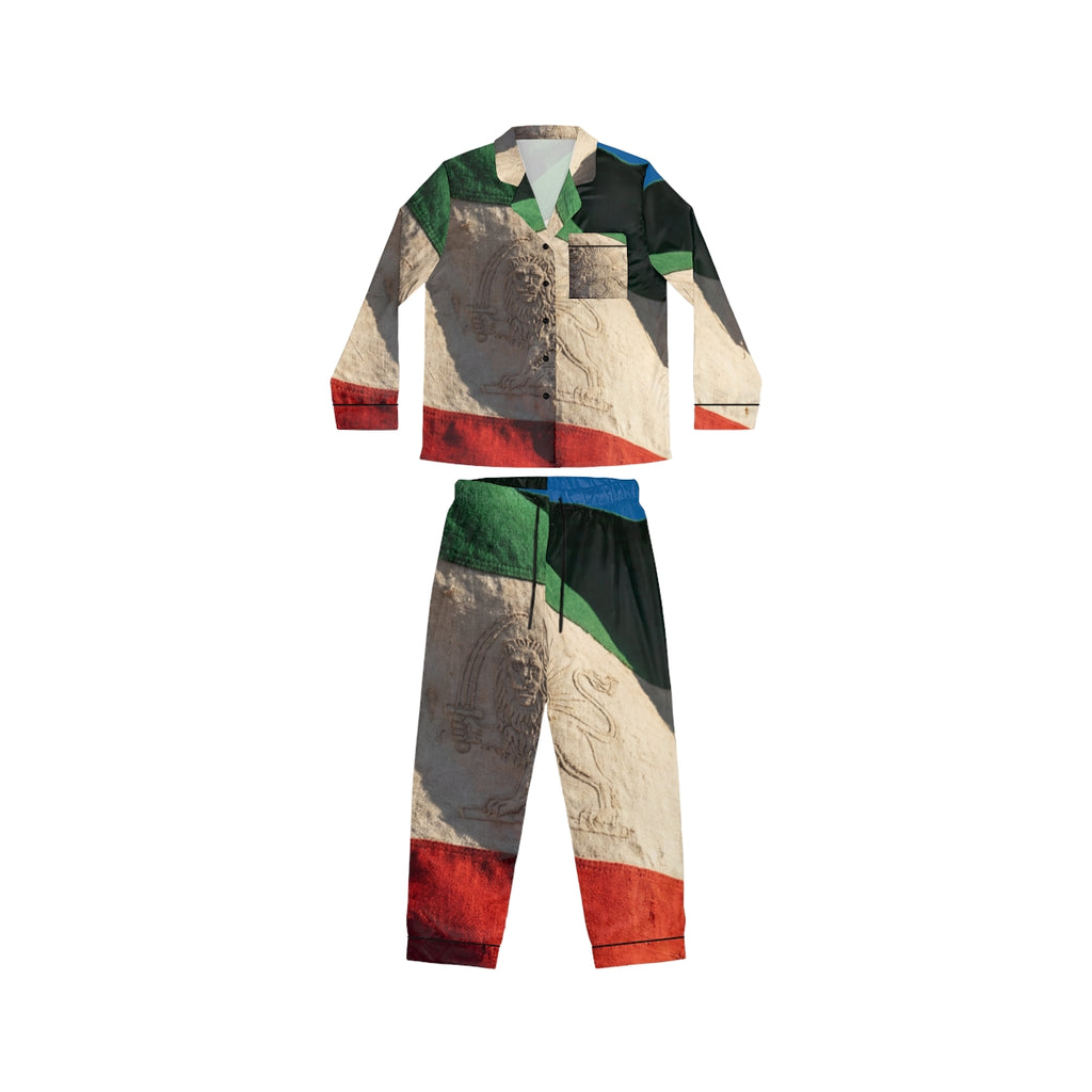 Women's Satin Pajamas - Emblem