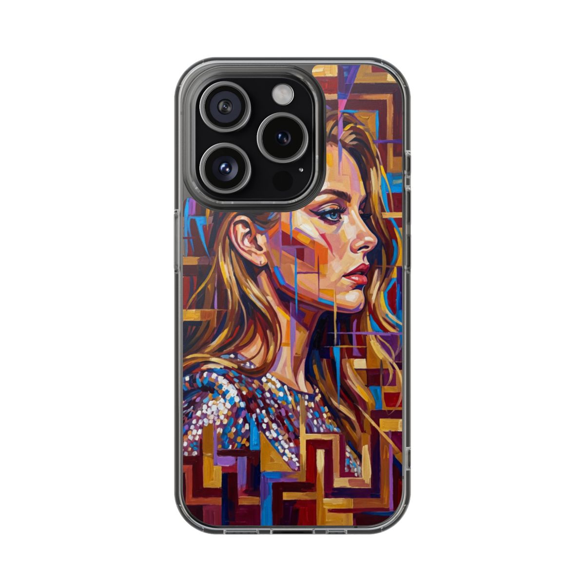 Clear Impact-Resistant Case - Shattered Elegance | Echovira...
