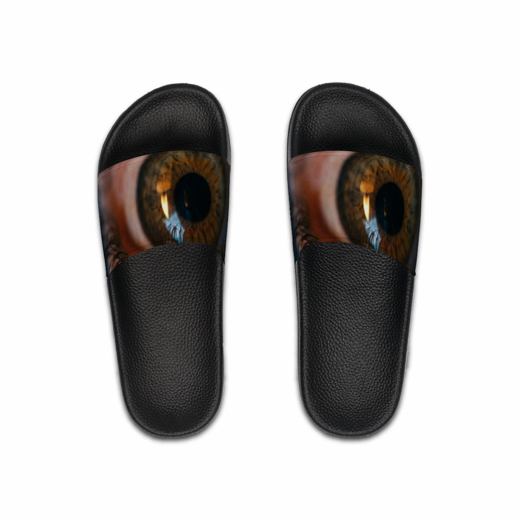 Men's Slide Sandals - Amber Iris Reflection Fine Art Print |...
