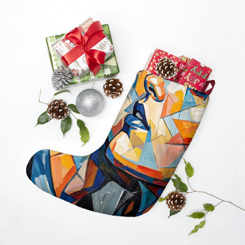 Christmas Stockings - Prismatic Romance Abstract Art |...