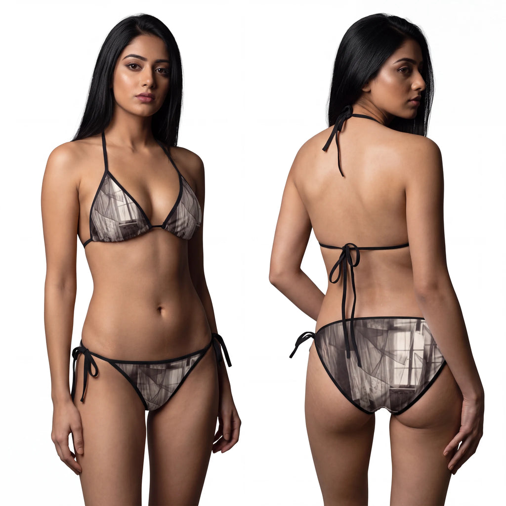 Women's Bikini Swimsuit - Spectral Veils | Echovira Gallery