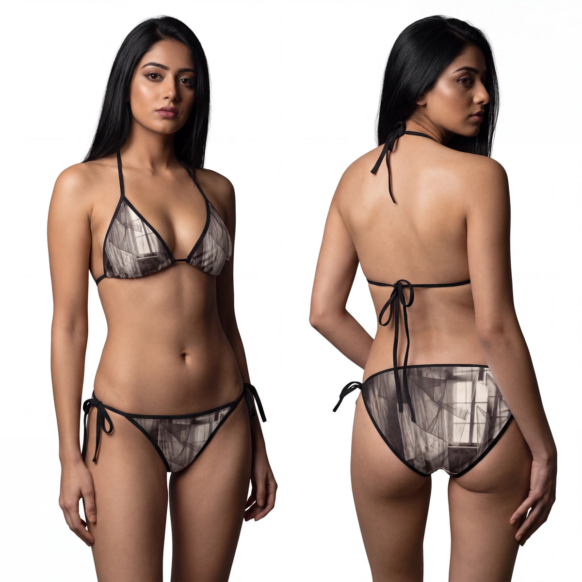 Women's Bikini Swimsuit - Spectral Veils | Echovira Gallery