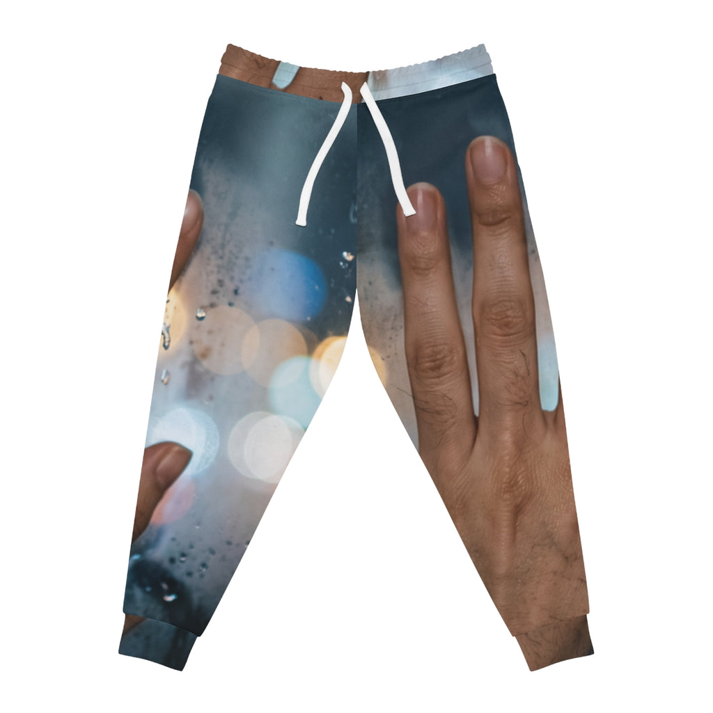 Women's Athletic Joggers Rainy City Art