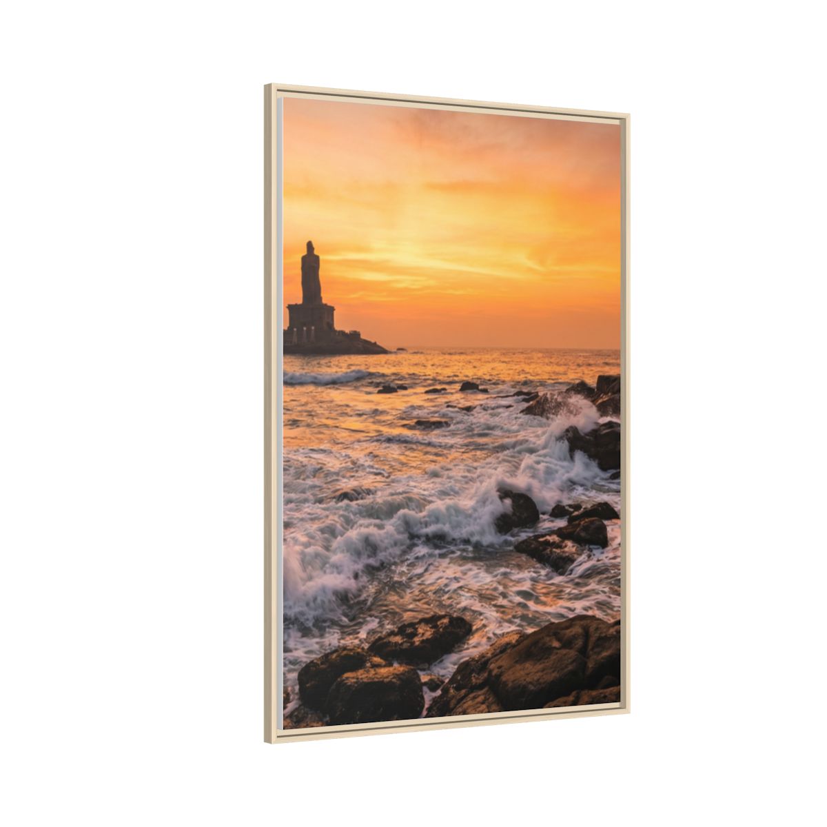 Framed Matte Canvas - Majestic Golden Coast