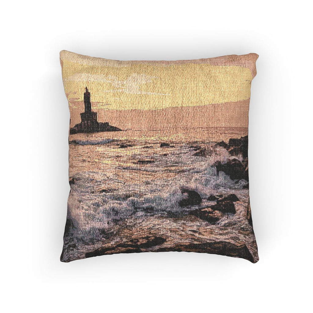 Woven Throw Pillow - Ocean Horizon