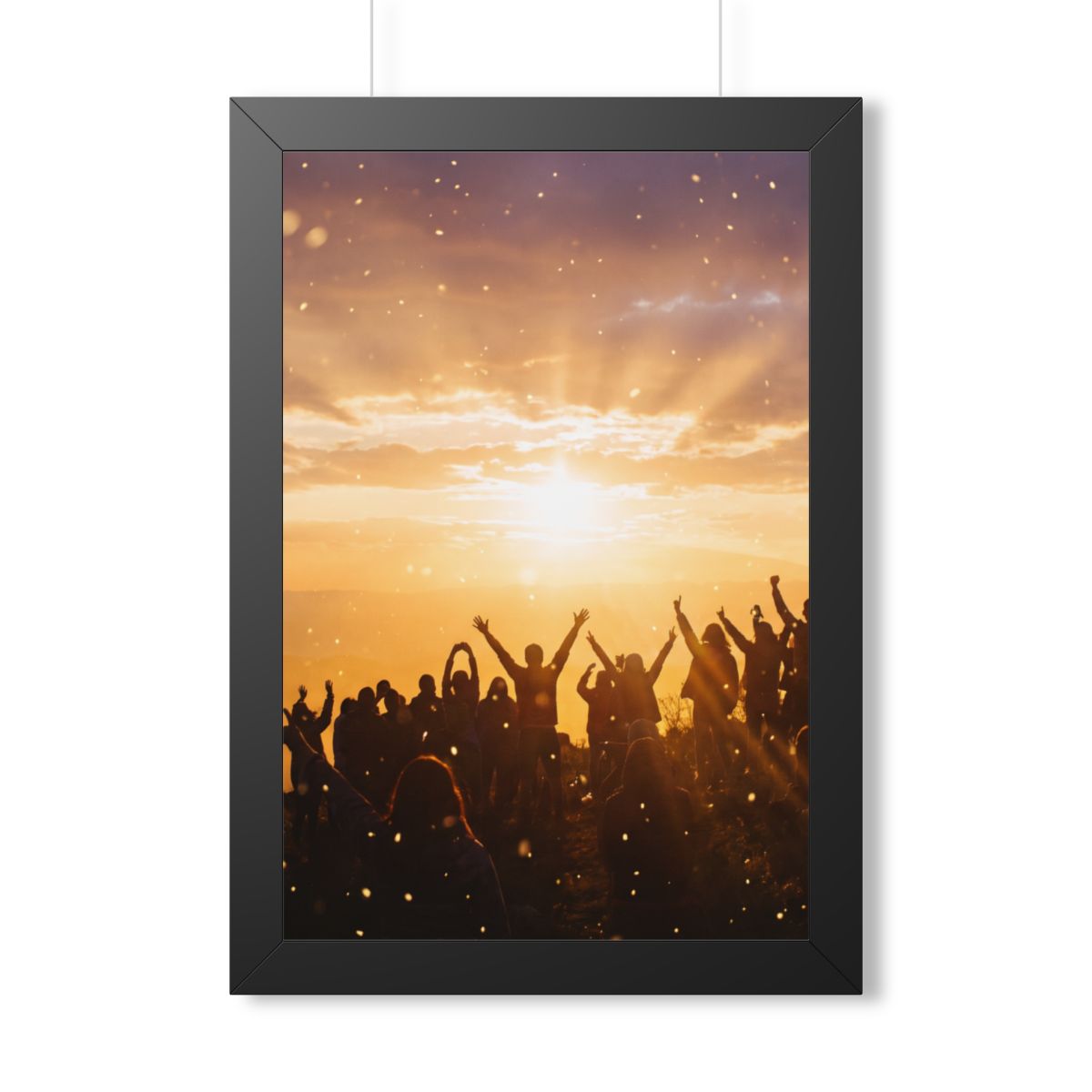 Framed Vertical Poster - Summit Ridge — Black (11×14, 12×16...