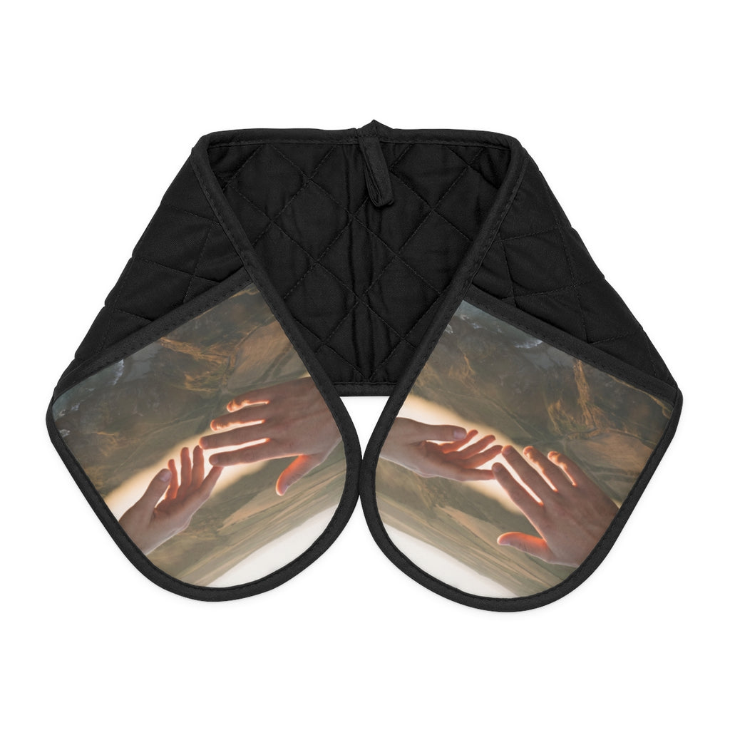 Oven Mitts - The Infinite Touch | Ethereal Coastal Art |...