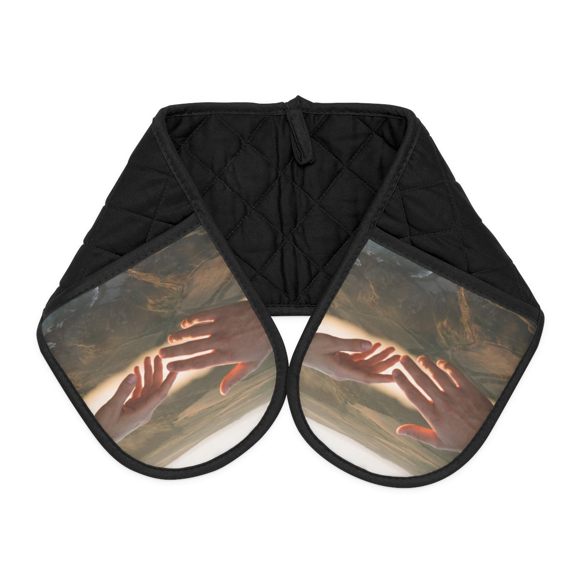 Oven Mitts - The Infinite Touch | Ethereal Coastal Art |...