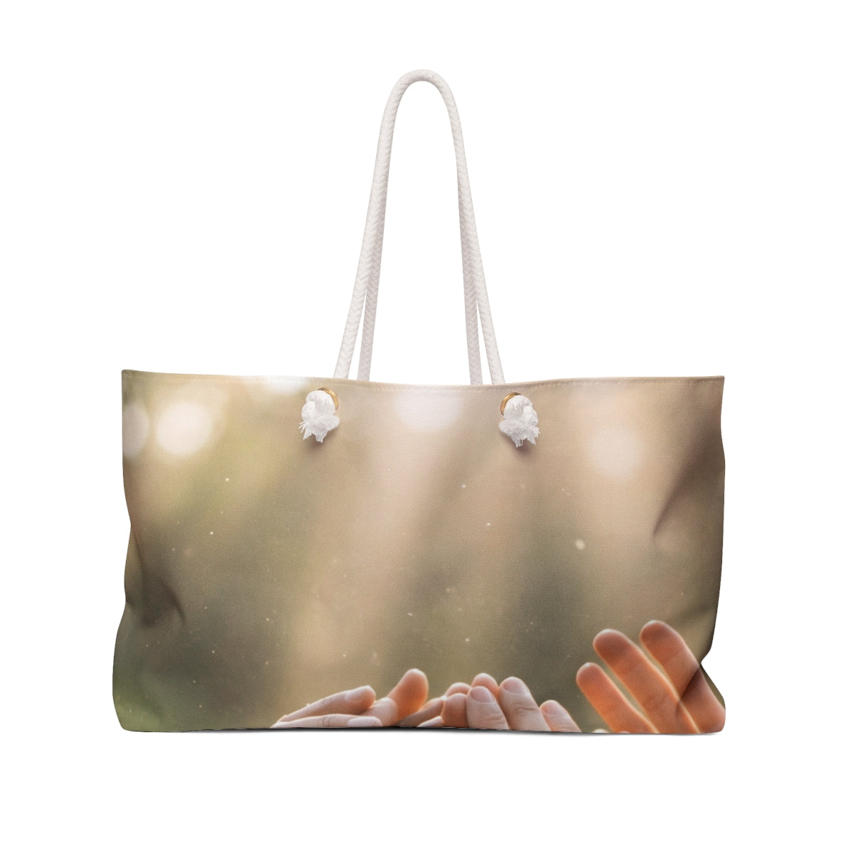 Weekender Bag - Golden Rays of Unity Wall Art | Echovira...