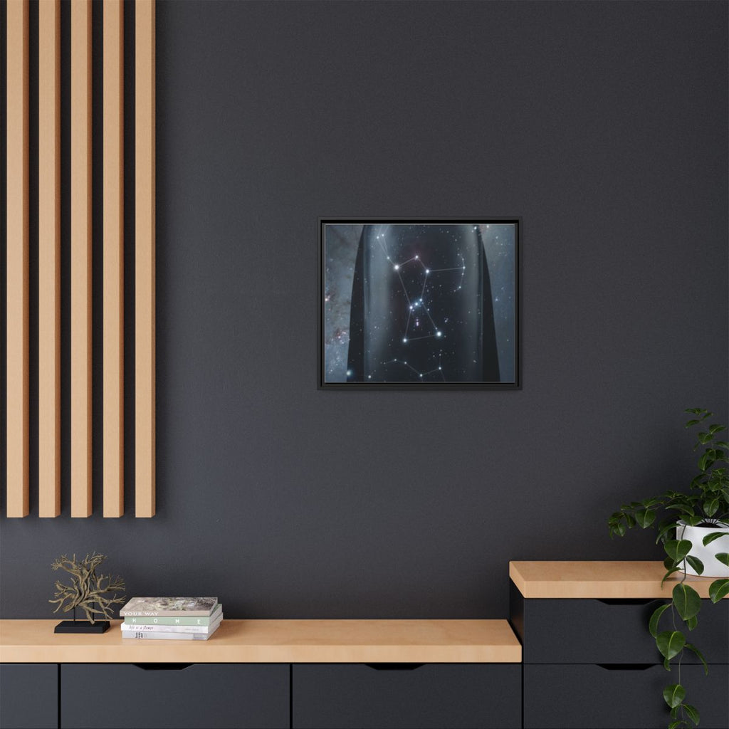 Framed Matte Canvas - Cosmic Sentinel — Black / 1.25" (10×8...