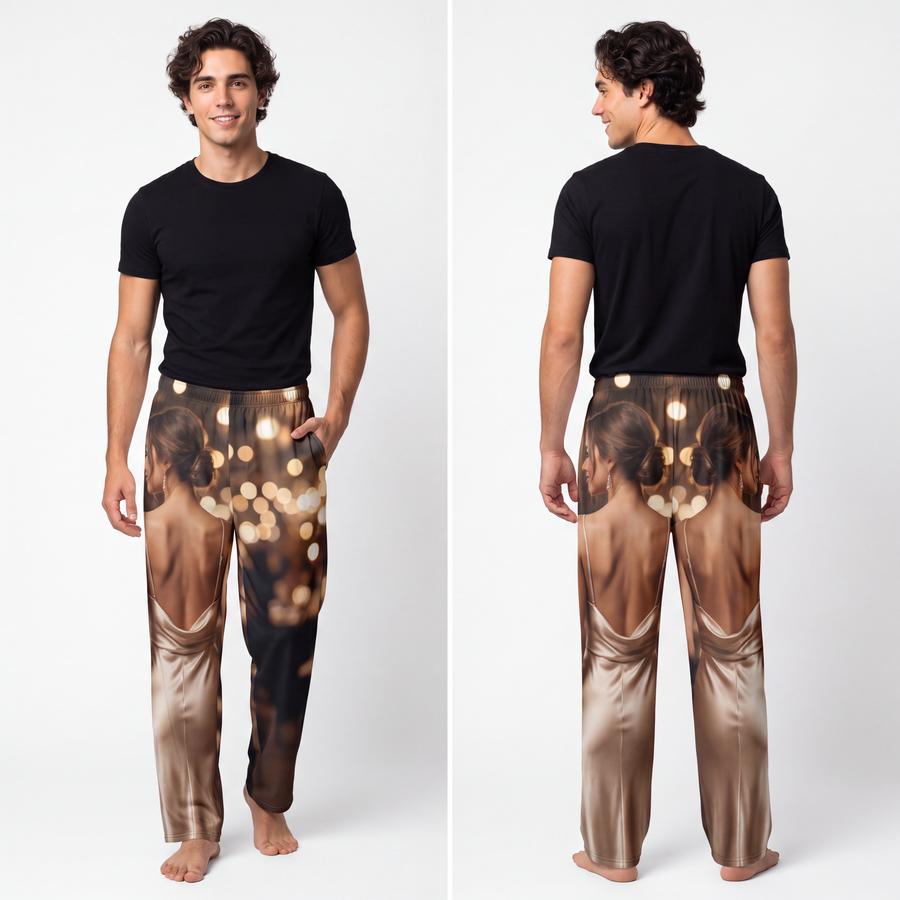 Men's Pajama Pants - Rainscape Lights
