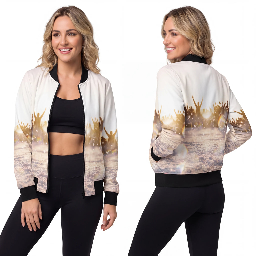 Women's Bomber Jacket Golden Hour Art