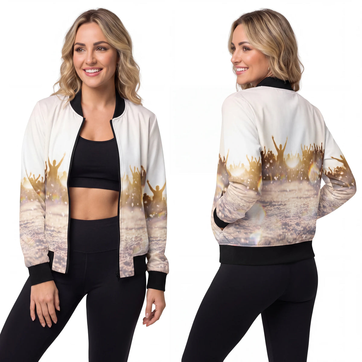 Women's Bomber Jacket Golden Hour Art