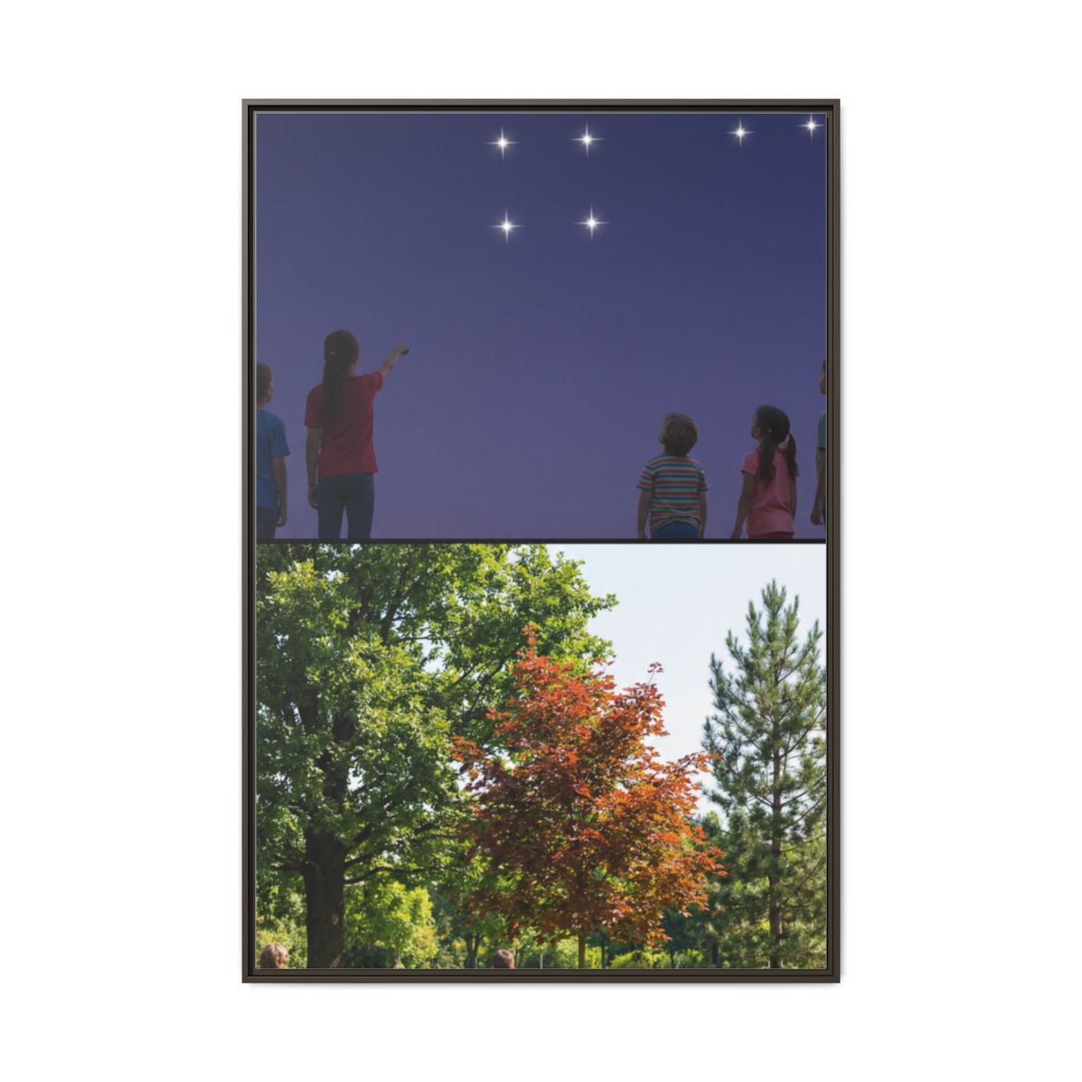 Matte Canvas, Framed - Stardust & Forest Discovery —... |...