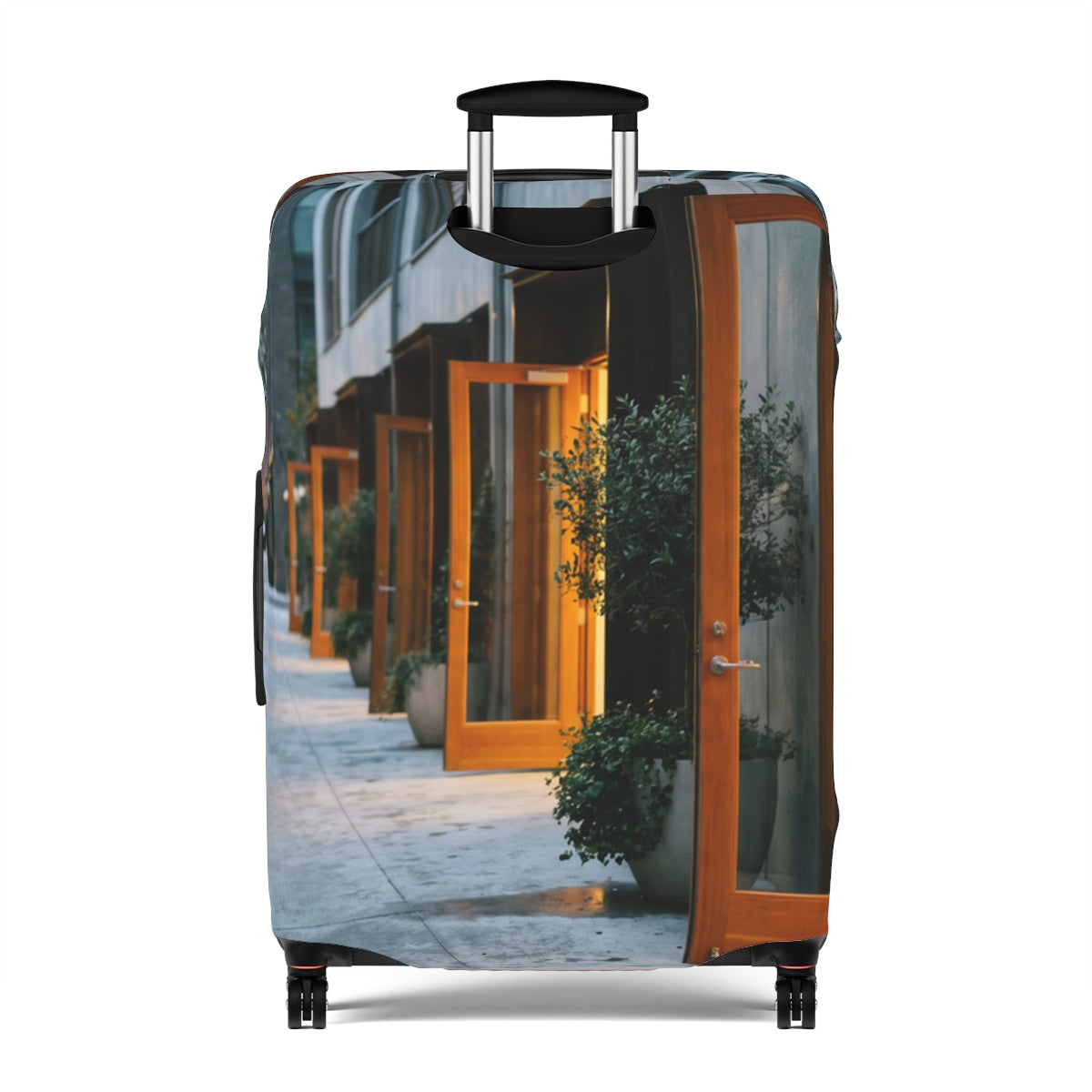 Luggage Cover - Twilight Promenade Guard | Echovira Gallery