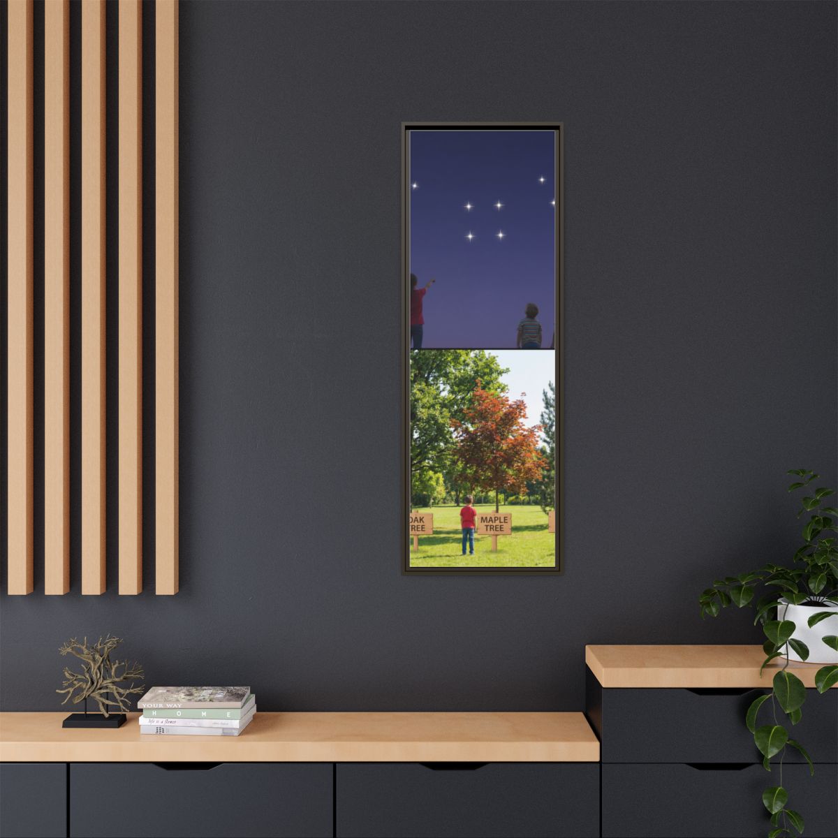 Framed Matte Canvas - Discovery — Espresso / 1.25"