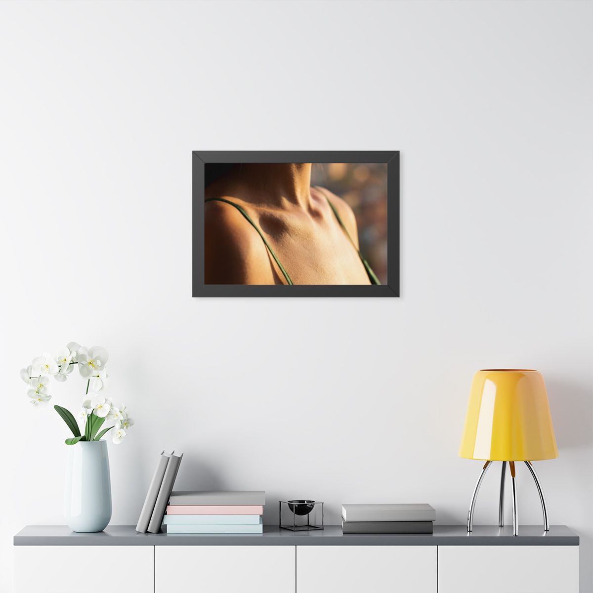 Framed Horizontal Poster - Golden Hour Glow - Minimalist......