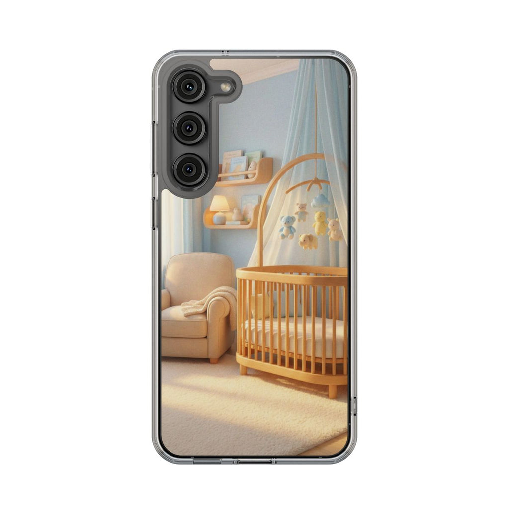 Clear Impact-Resistant Cases - Soft Blue Clear Phone Case...