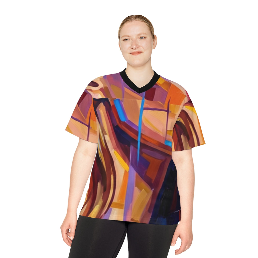 Unisex Football Jersey - Shattered Elegance | Echovira...