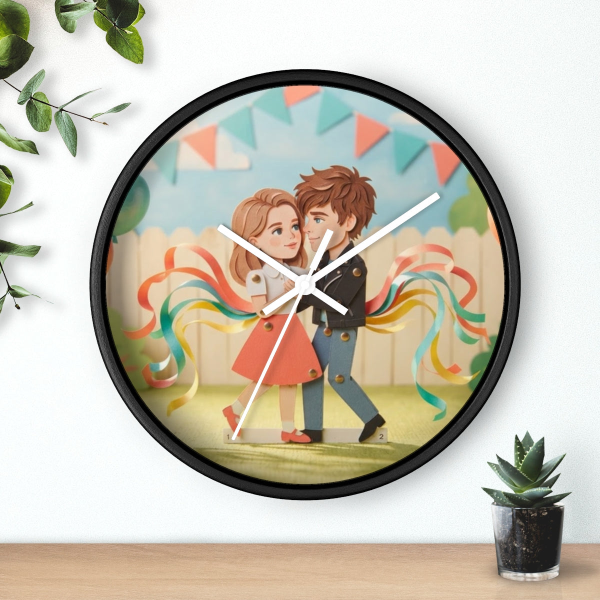 Wall Clock - Carnival Whimsical Hour | Echovira Gallery