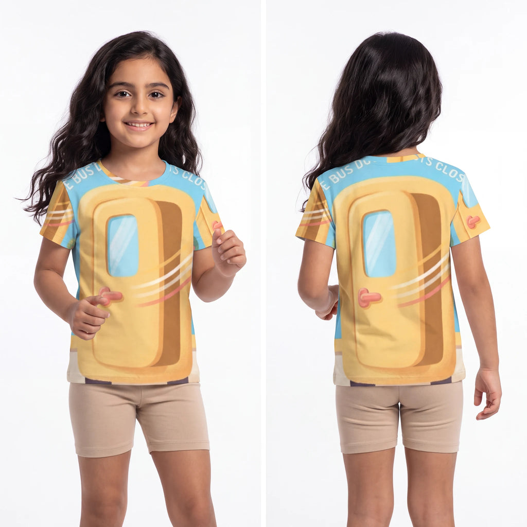 Kids Sports Jersey - The Bus Door Shuts Whimsical Storybook...