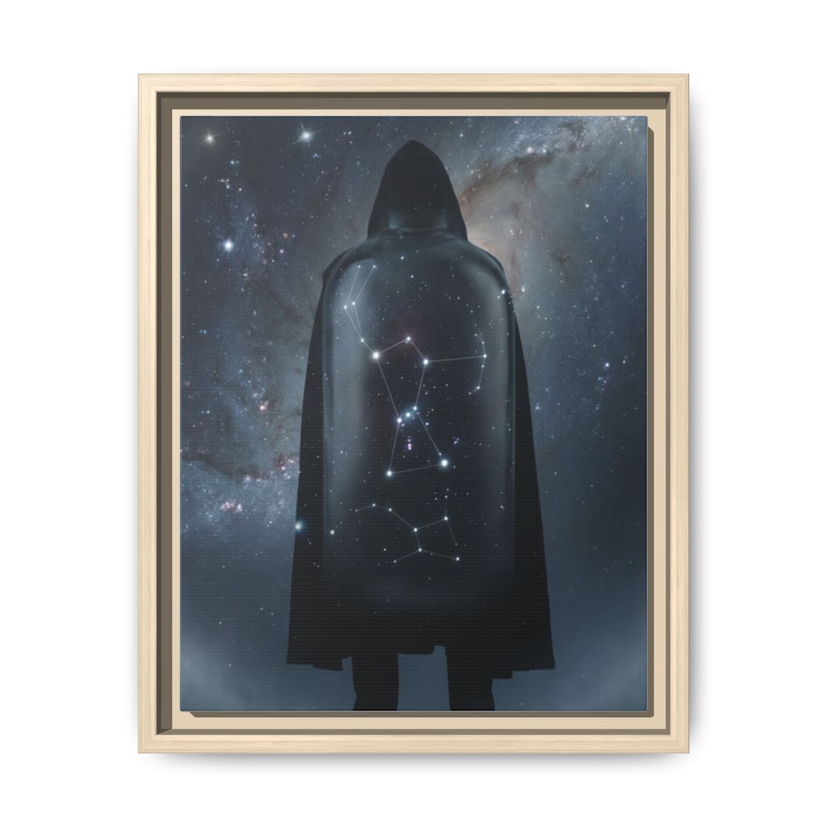 Framed Matte Canvas - Cosmic Sentinel — Natural / 1.25" (8×10, 9×12, 11×14, 12×16, 10×20, 12×18, 16×20, 16×24, 12×36, 18×24, 20×24, 16×32, 20×30, 24×30, 16×48, 24×32, 24×36, 24×48, 20×60, 30×40, 32×48, 30×60 & 40×60)