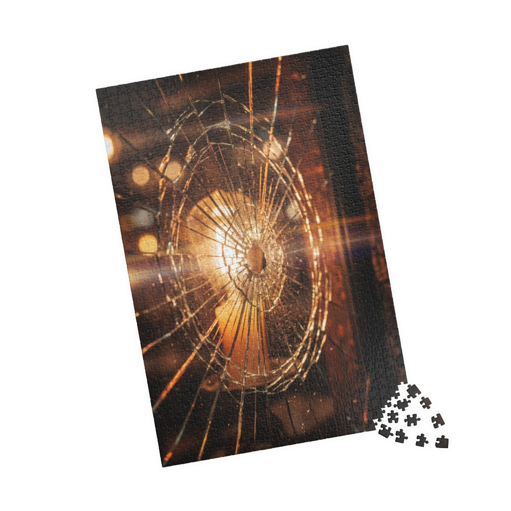 Puzzle - Fractured Light Shattered Glass Art | Echovira...