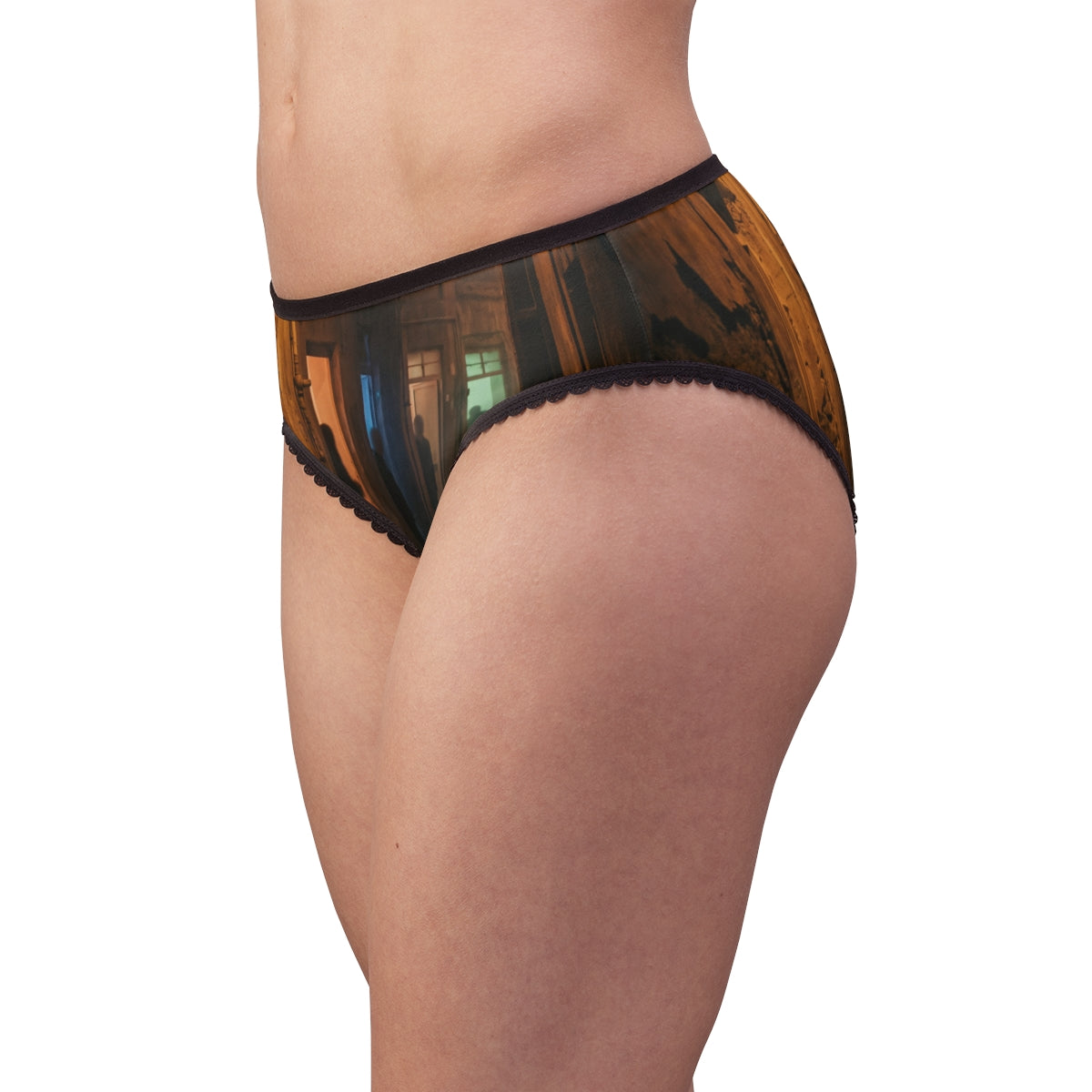 Women's Briefs - Shadowed Alleyway Mystery Art Print |...