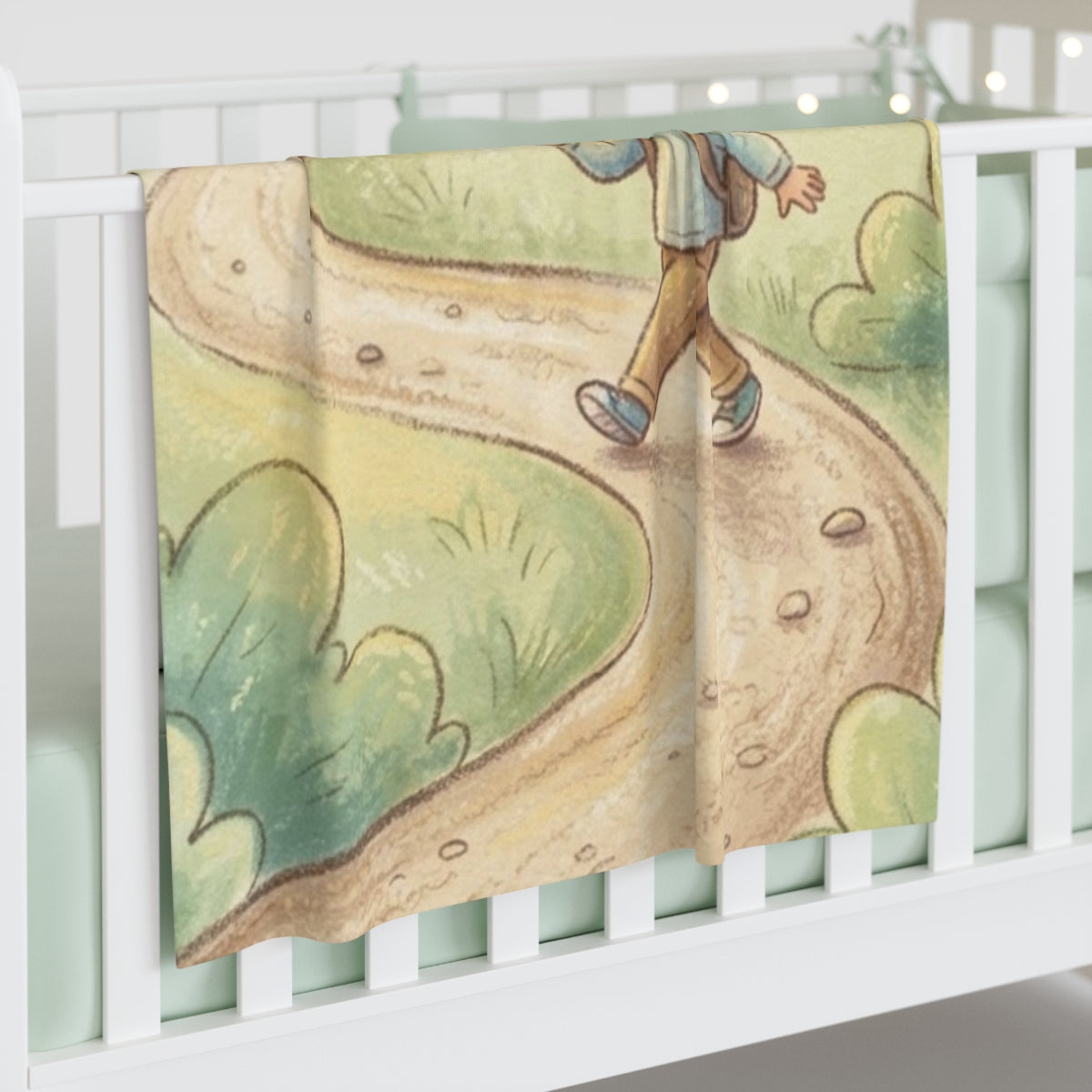 Baby Swaddle Blanket - Path to Adventure | Echovira Gallery