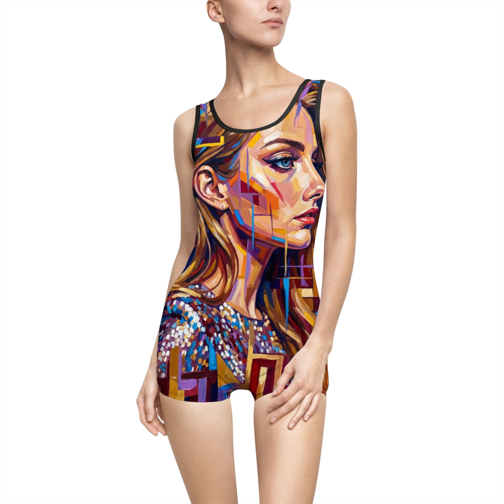 Women's Vintage Swimsuit - Shattered Elegance | Echovira...