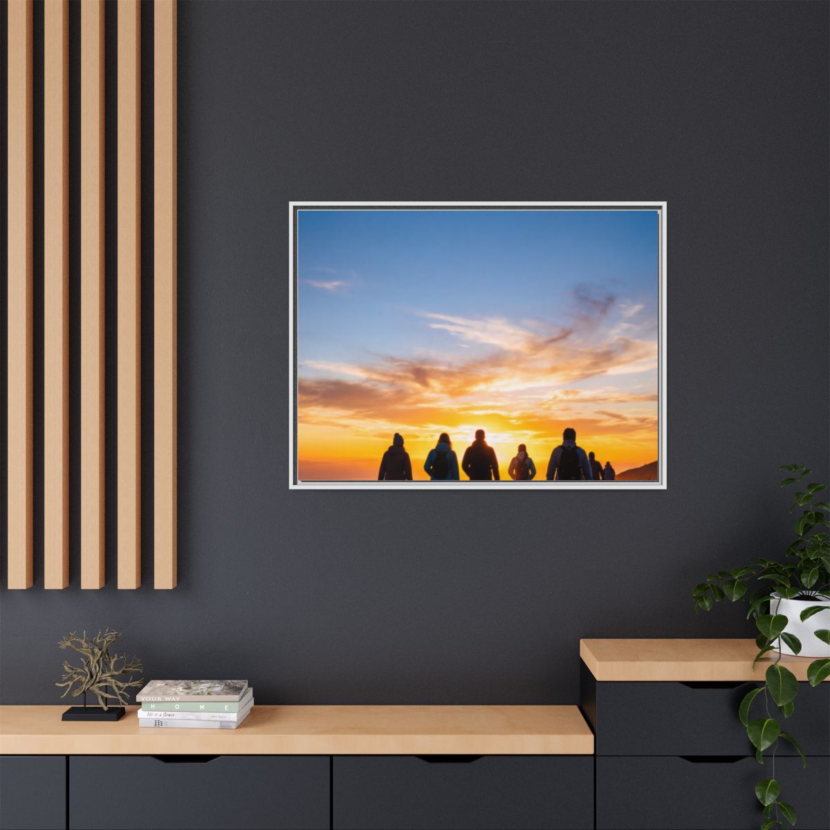 Matte Canvas, Framed - Epic Dawn Trek