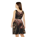 Women's Skater Dress with Forest Earth Art