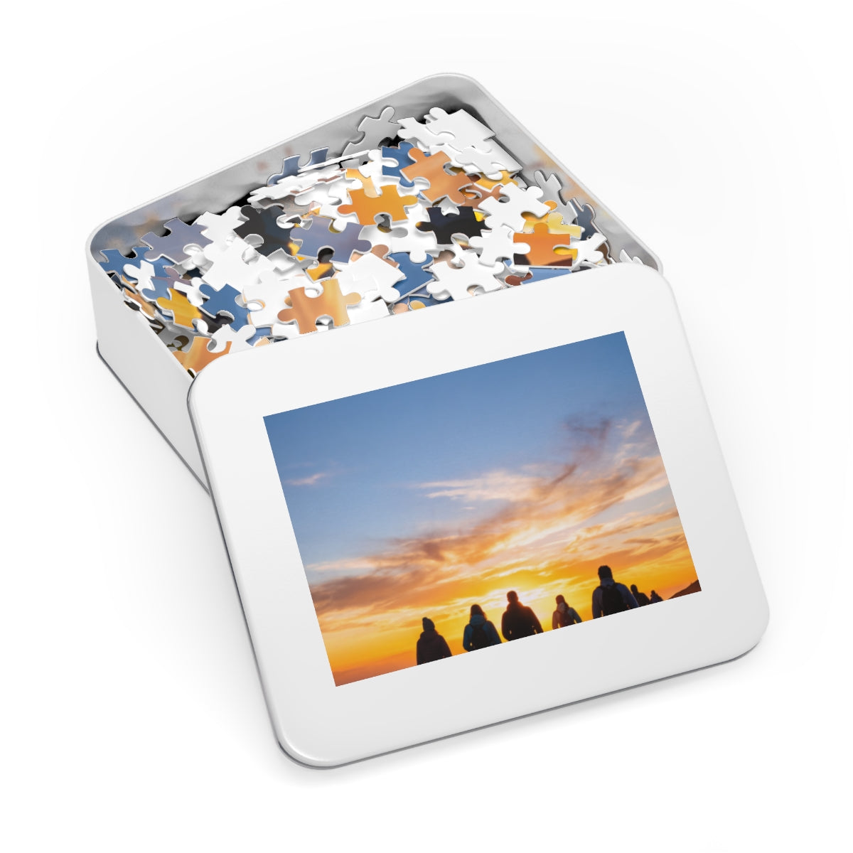 Jigsaw Puzzle with Tin - Epic Dawn Trek