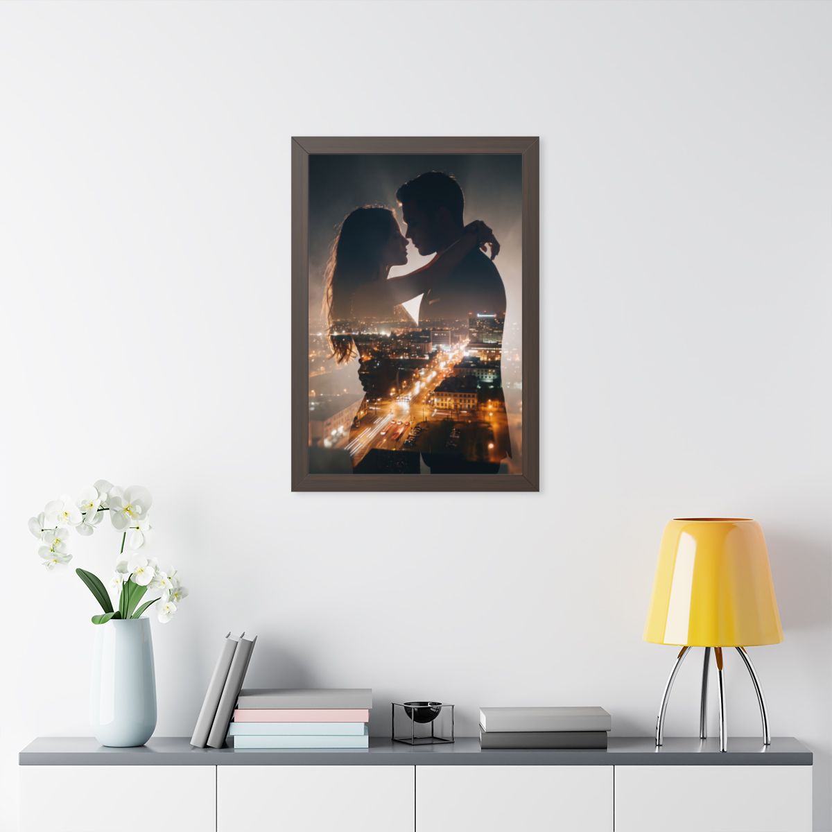 Framed Vertical Poster - Metropolitan Lovers Kiss (11×14......
