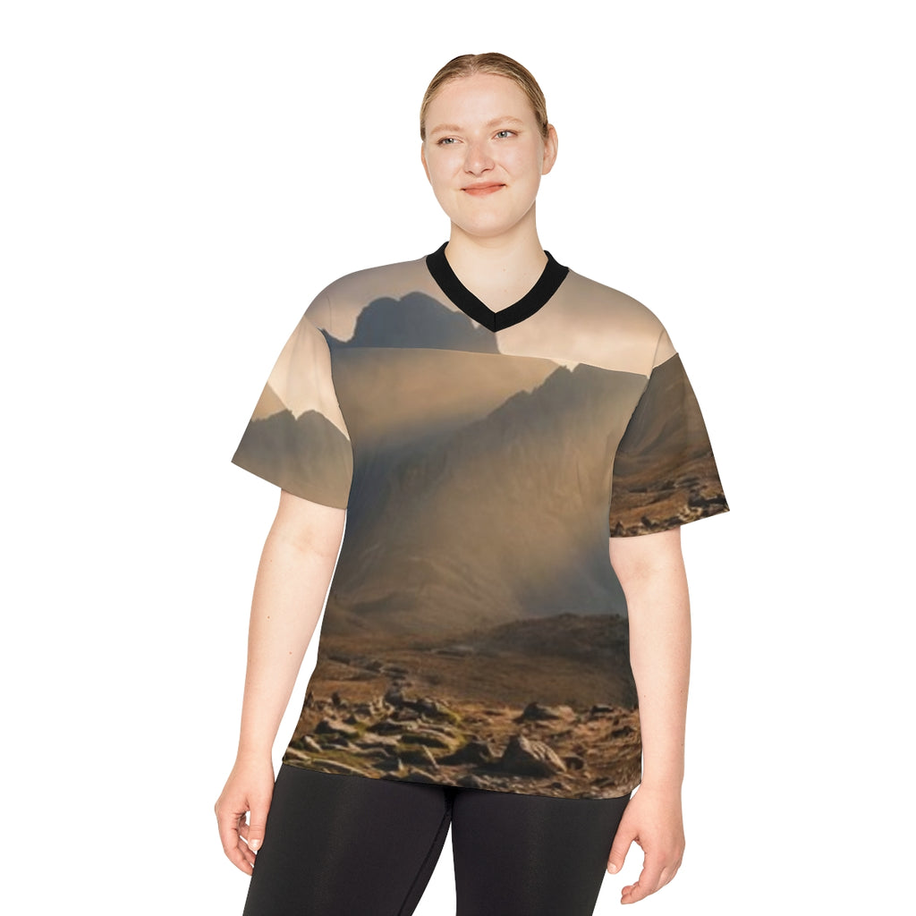 Unisex Football Jersey - Mystic Monolith Ancient Persian......