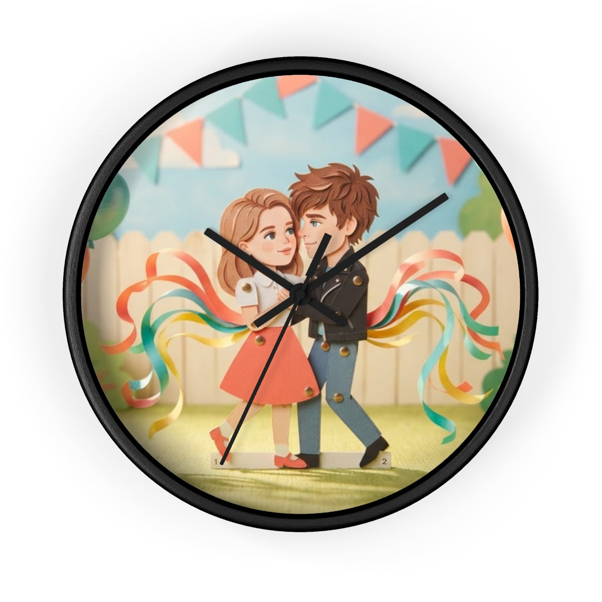 Wall Clock - Carnival Whimsical Hour | Echovira Gallery