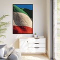 Matte Canvas, Framed - Vintage Persian Lion and Sun Heritage...