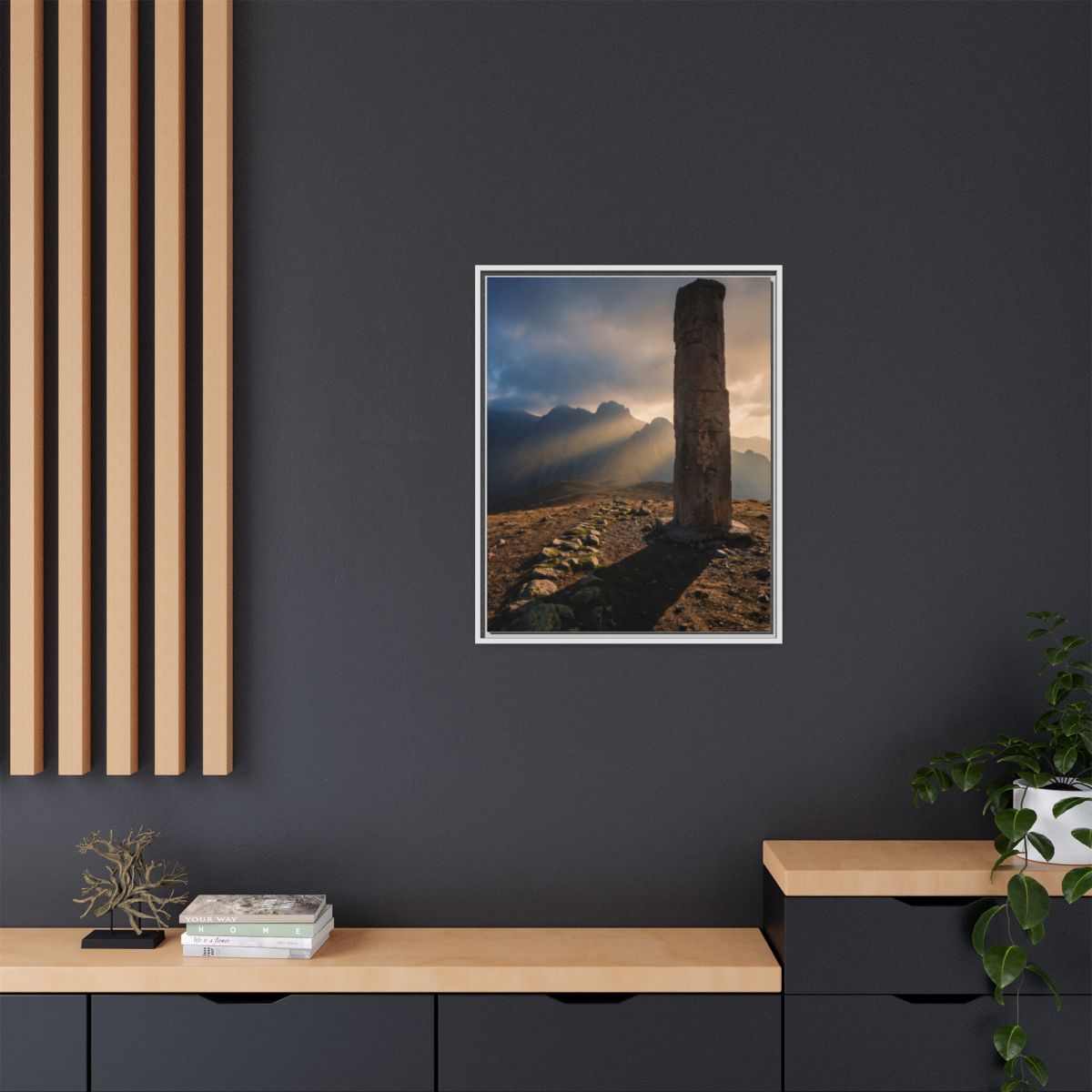 Framed Matte Canvas - Sun Peak
