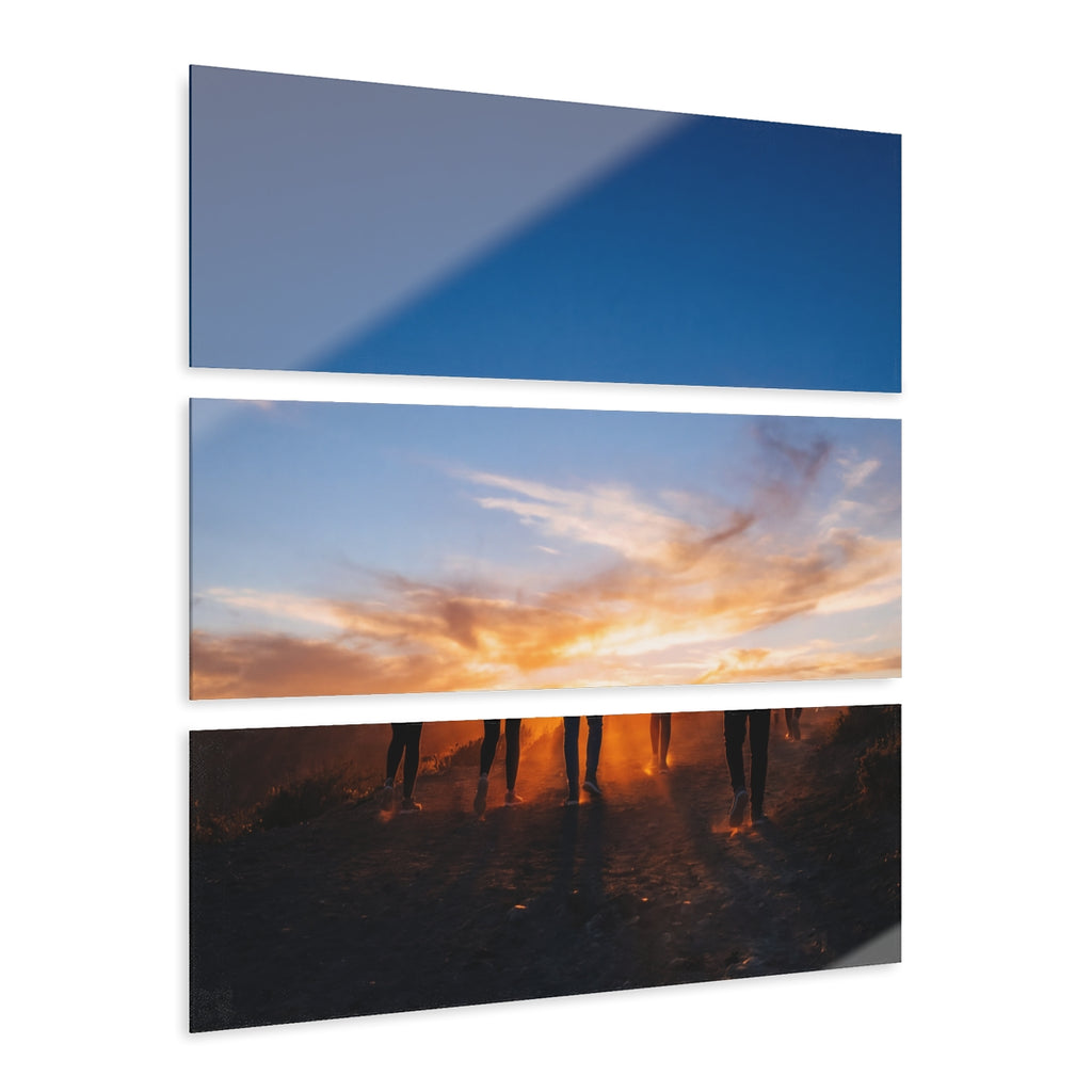 Triptych Acrylic Prints - Sunset Vistas — Landscape