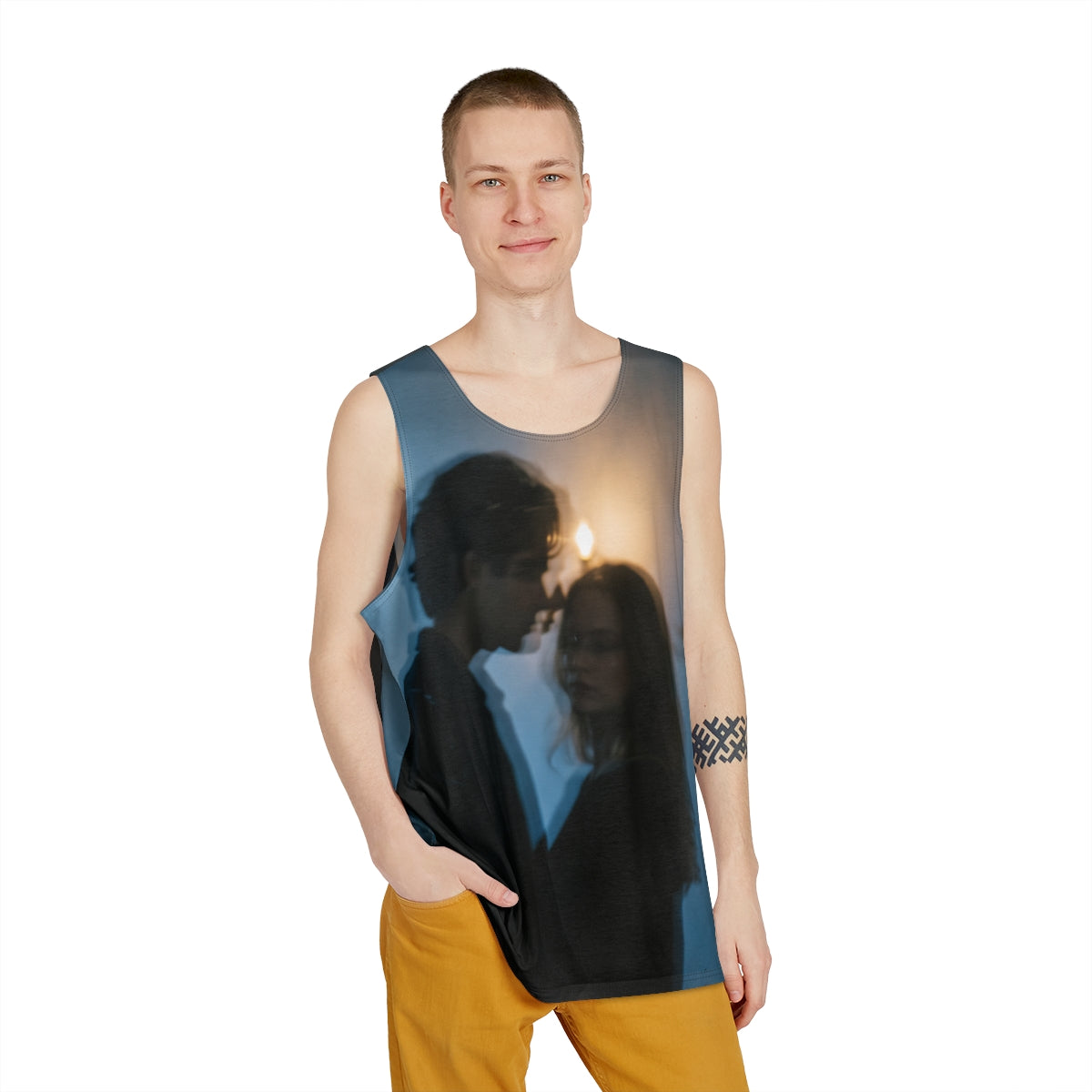 Men's Tank - Midnight Reflections - Moody Men's Gym Vest |...