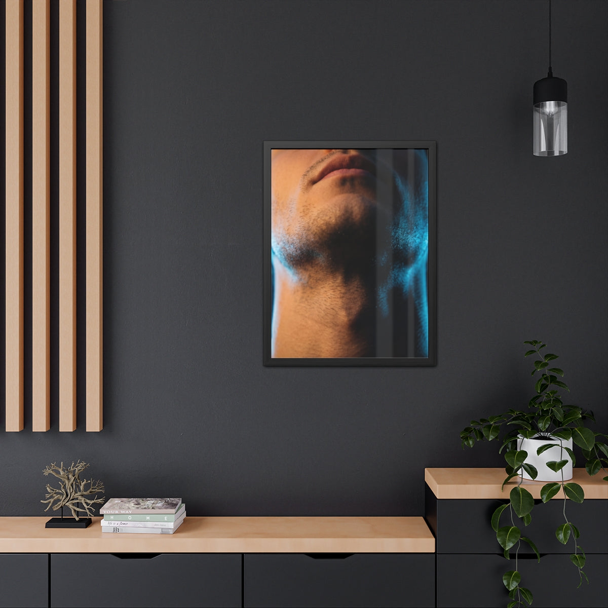 Framed Poster - Cinematic Urban Wall — Portrait