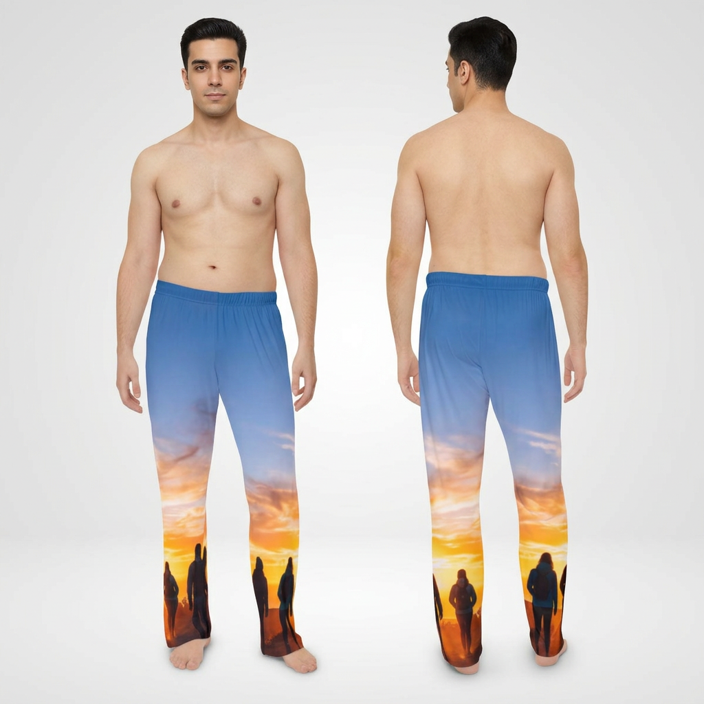 Men's Pajama Pants - Sunrise Cabin Retreat