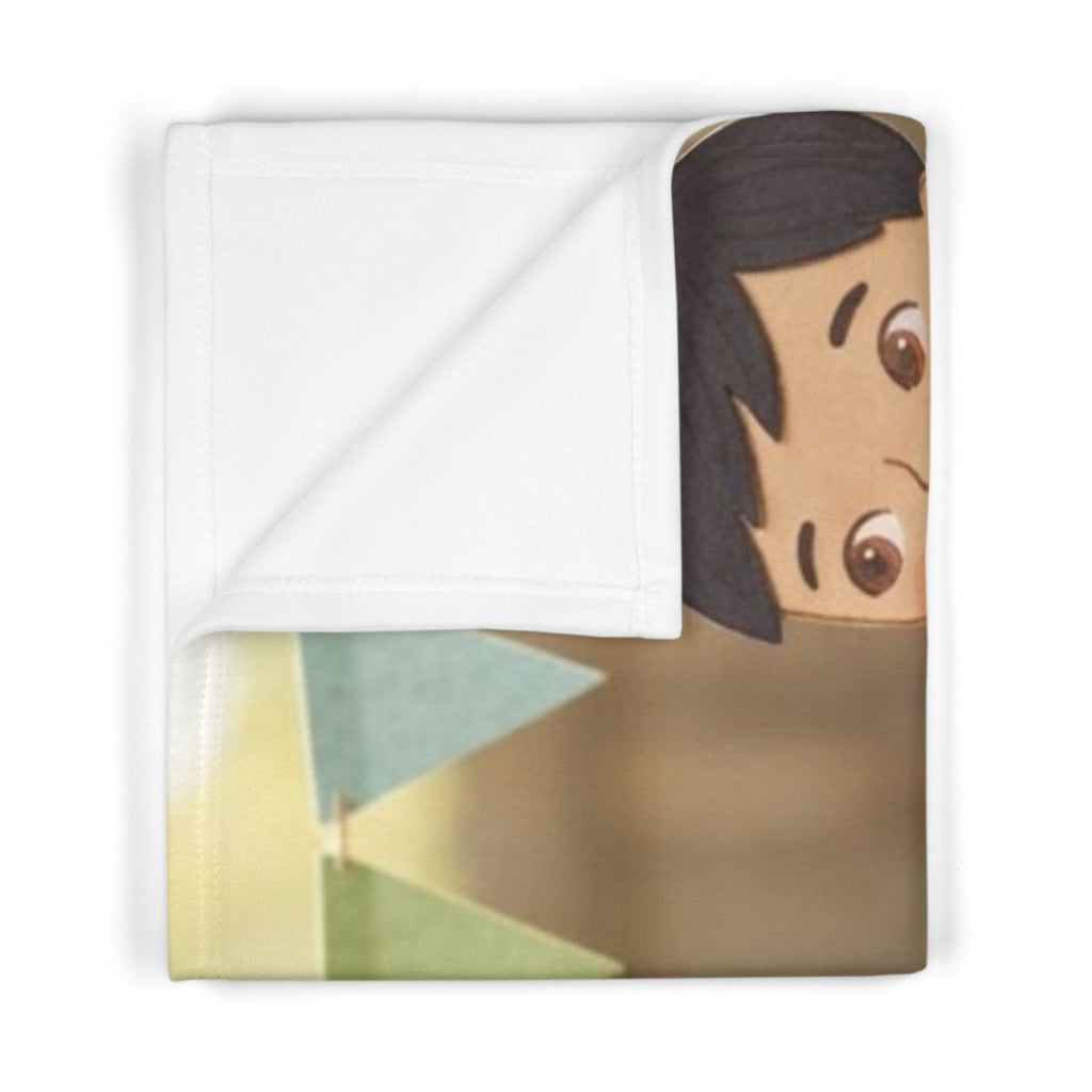 Soft Fleece Baby Blanket - Paper Meadow | Echovira Gallery