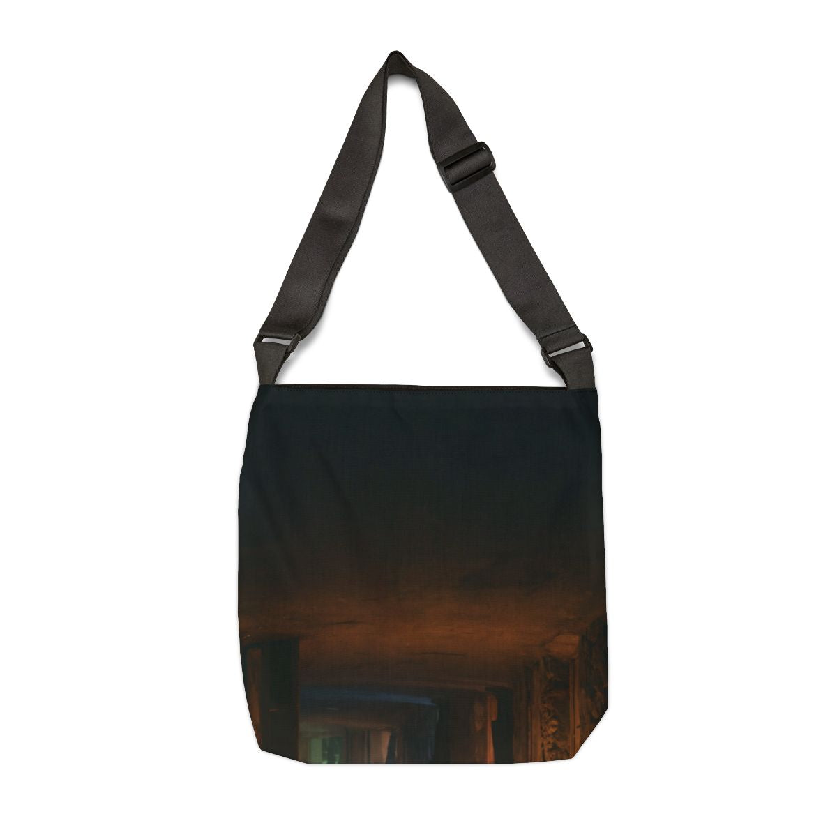 Adjustable Tote Bag - Nocturnal Shadow Print | Echovira...