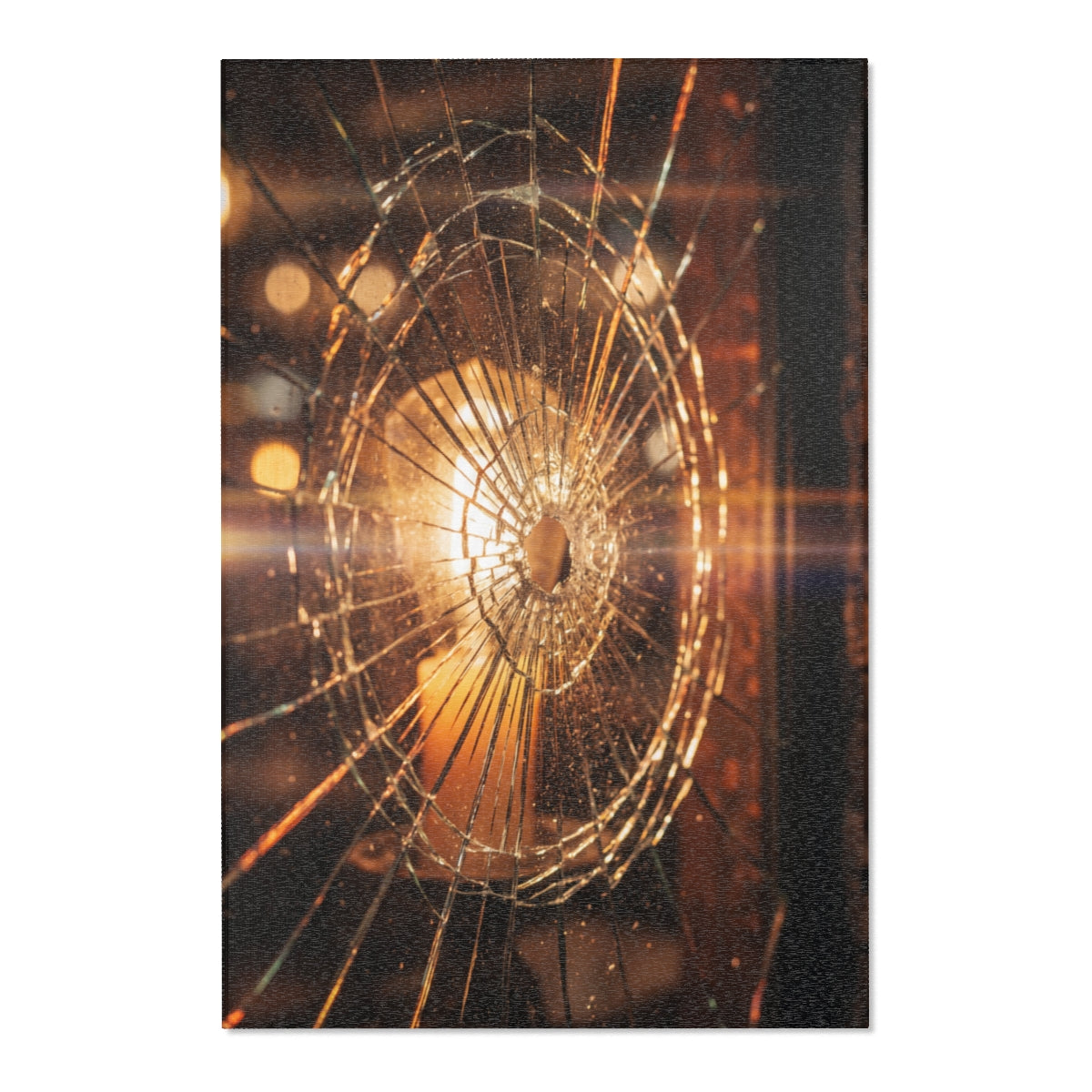 Area Rug - Shattered Amber Glow